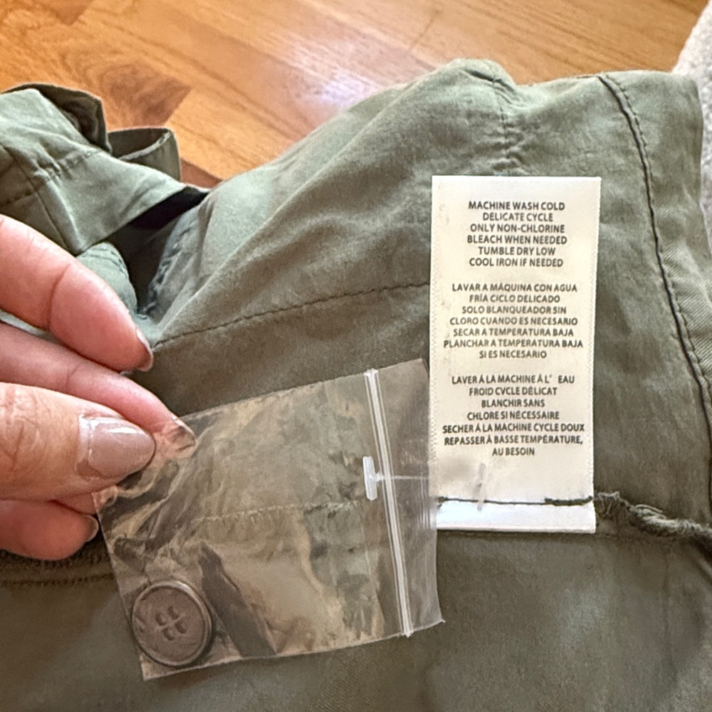 KUT from the Kloth Army Green Lightweight Utility Jacket, Size XL - Picture 11 of 11
